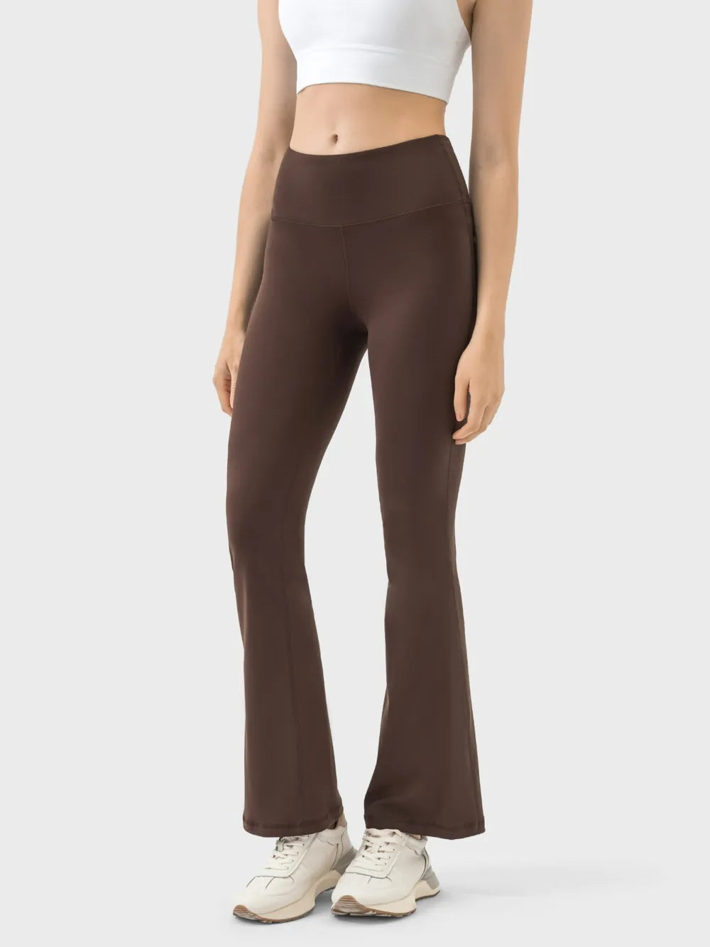 Slimming and slimming micro flared pants high waist and hip lifting sports tight yoga pants