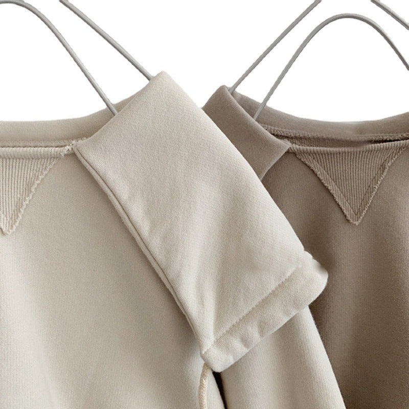 Children's collar fleece casual hoodie