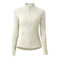 Style Yoga Jacket Outdoor Slim-Fitting Shaping Waist-Cinching Zip-Up High Neck Sports Yoga Long Sleeve Top for Women