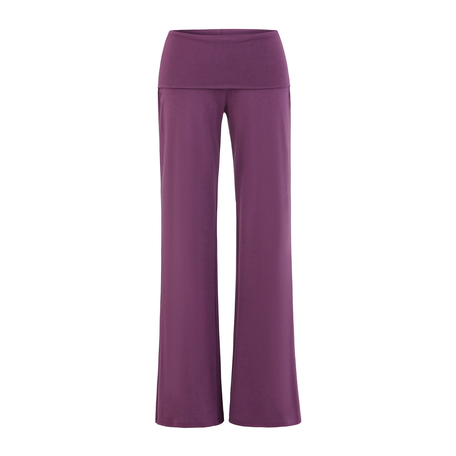 Yoga fitness straight leg pants with elastic and loose fit