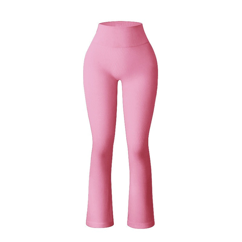 Thread seamless knitted micro La yoga pants with moisture absorption and quick drying high waisted pants