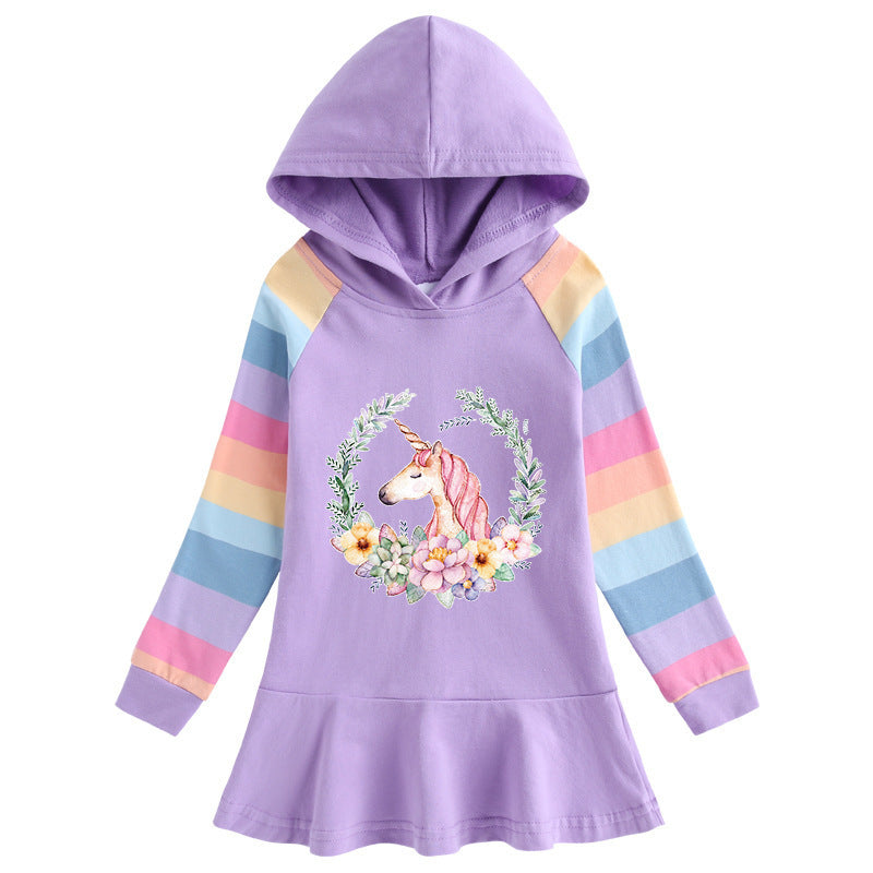 Cotton Rainbow Girls' Dress