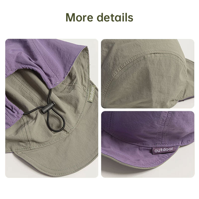 Unisex 3-in-1 Reversible Bucket Hat | Quick-Dry Sun Cap for Hiking & Casual Wear
