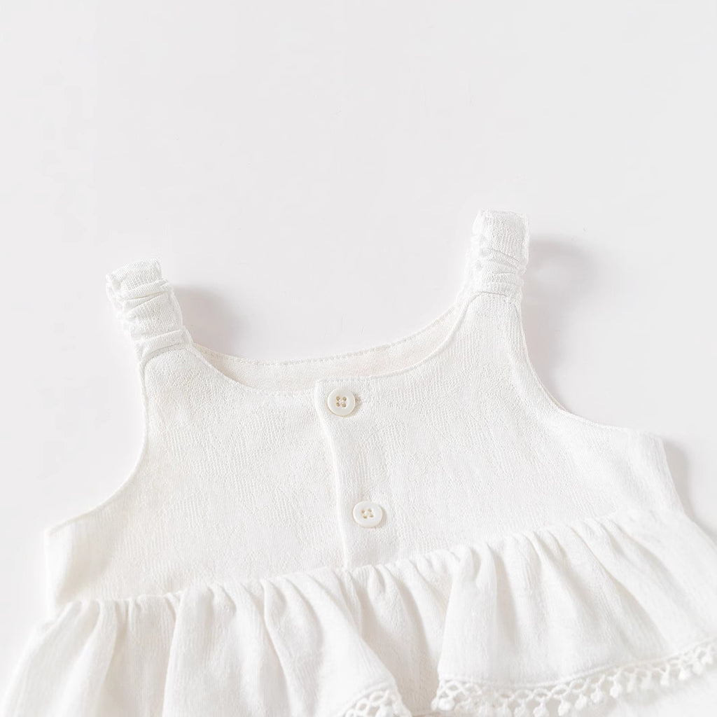 Baby Clothes with Lace Strap, Newborn Romper, Triangular Bodysuit
