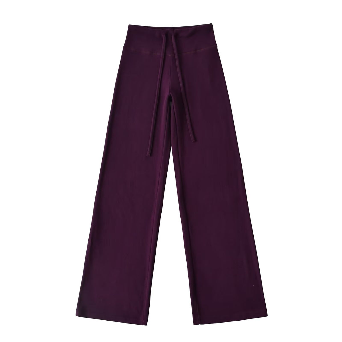 Drawstring Warm Yoga Pants Straight Leg Wide Leg Pants Sports Casual Pants