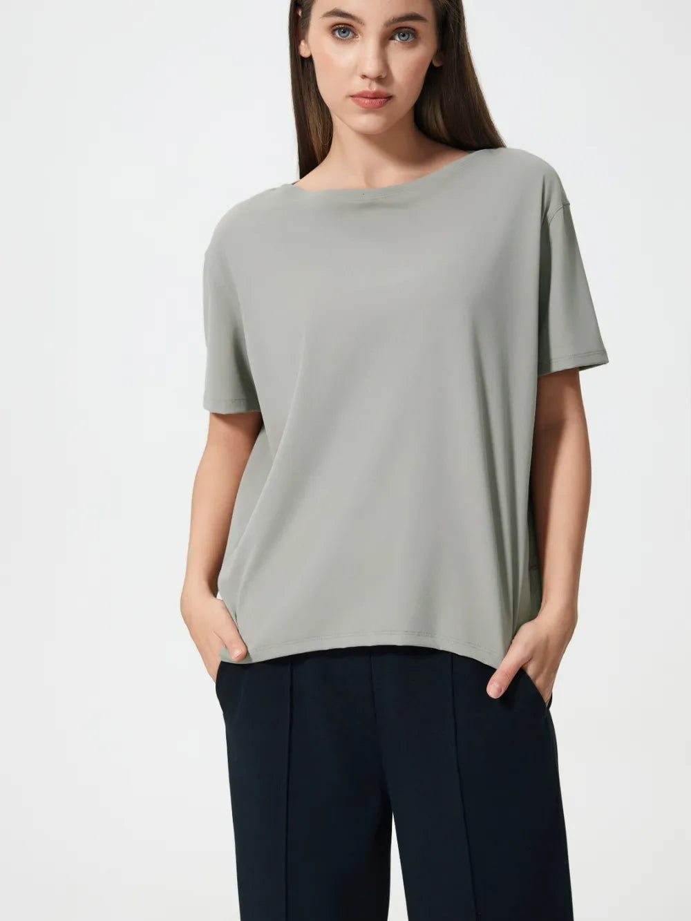Sports short sleeved women's running fitness yoga clothes top t-shirt