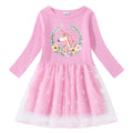 Girls' dress with cotton print