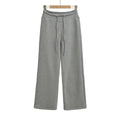 Yoga drawstring high waist wide leg walking pants casual pants