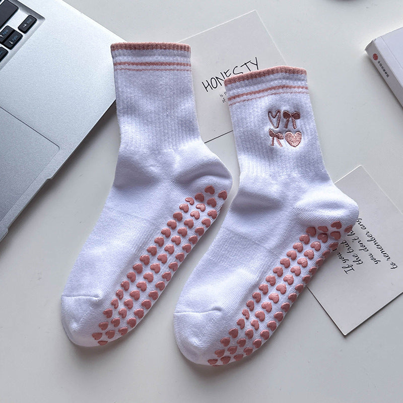 White yoga socks for women and adults