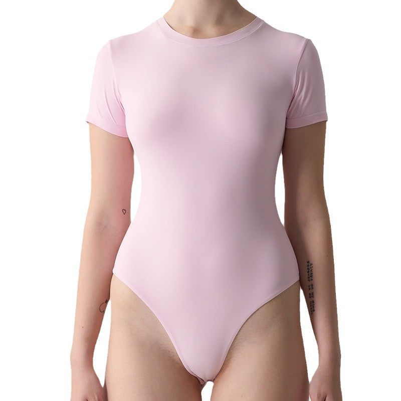 Short Sleeve One-Piece SK Family Pilates Slimming Seamless Yoga Suit