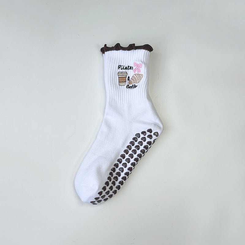 White yoga socks for women and adults