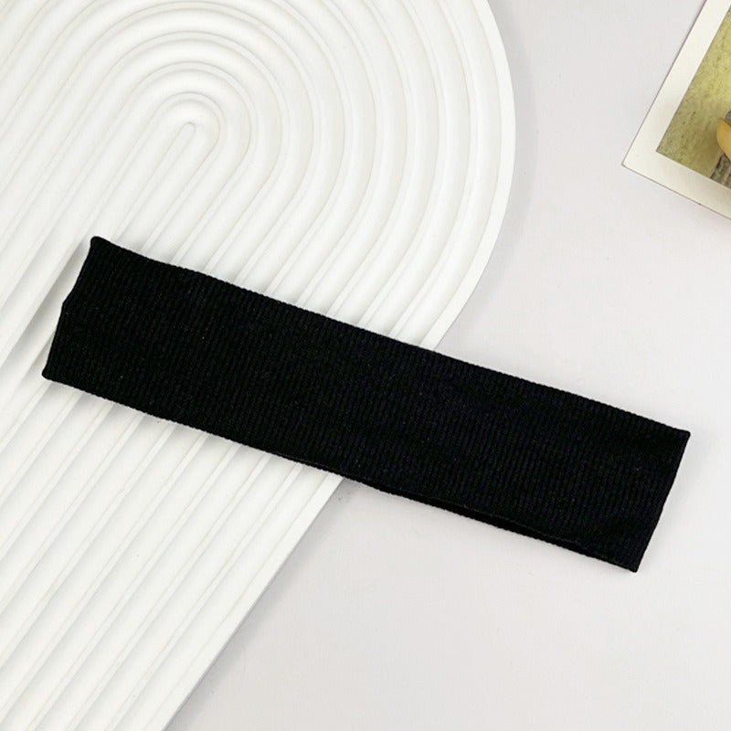 Sports headband yoga fitness sweat-absorbent elastic headband simple versatile casual headband Korean style headband