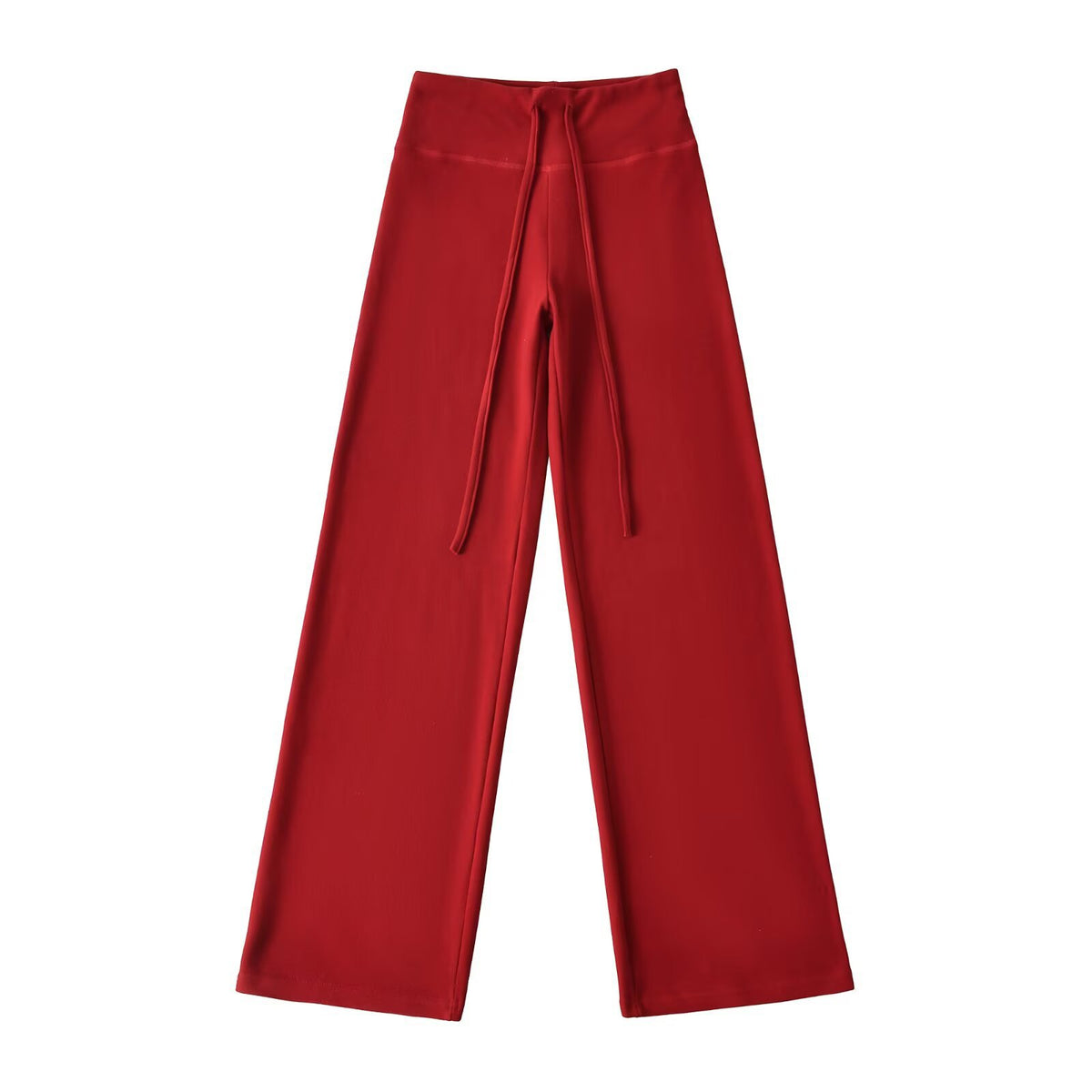Drawstring Warm Yoga Pants Straight Leg Wide Leg Pants Sports Casual Pants
