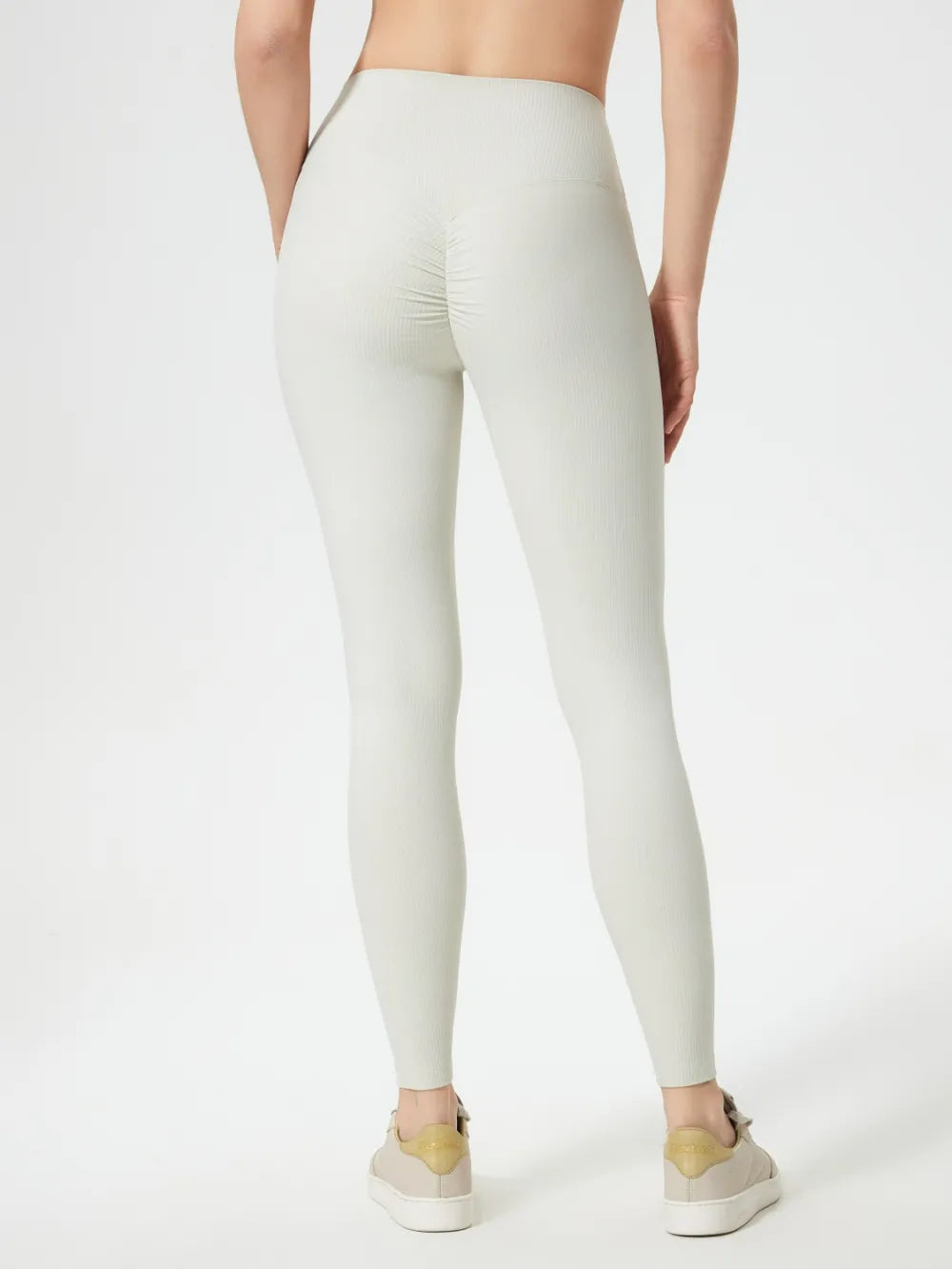 High waisted yoga pants for women shaping and slimming pleated peach buttocks exercise and fitness cropped pants