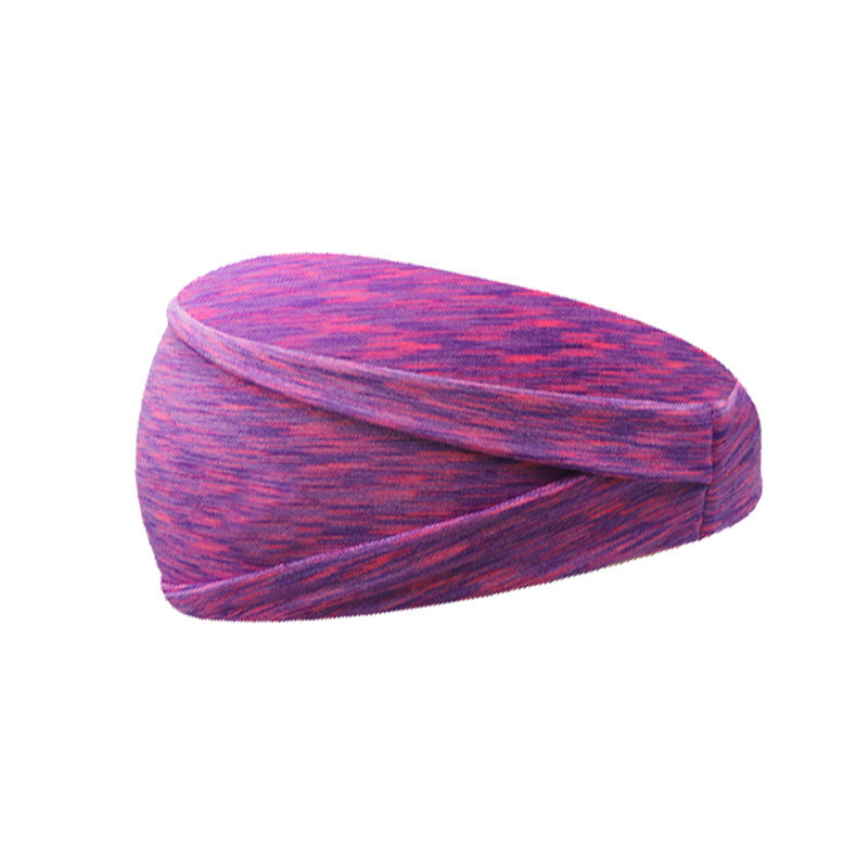 Widening exercise headband for sweat absorption, running, men's and women's fitness yoga, colorful, breathable, elastic, anti sweat headband