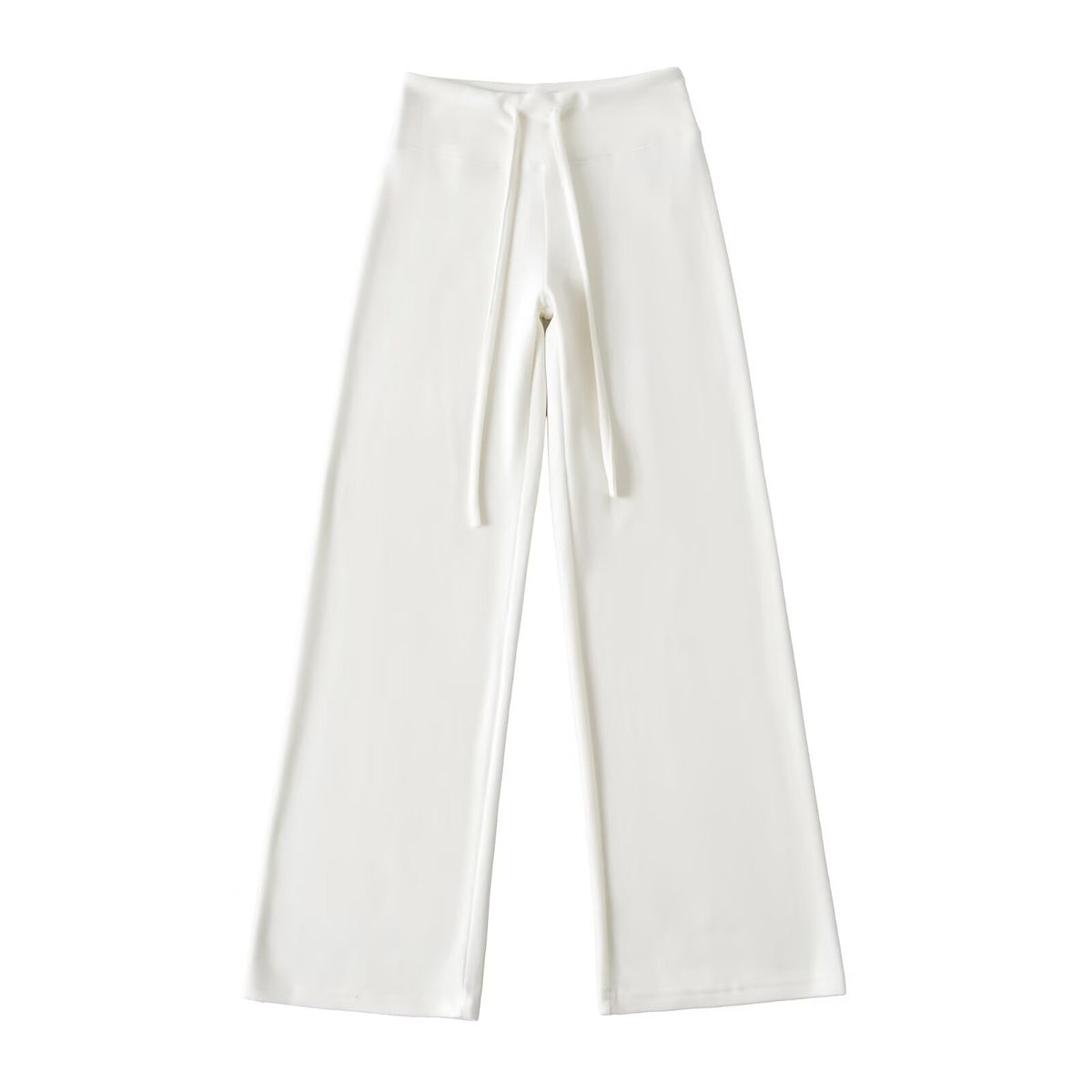 Drawstring Warm Yoga Pants Straight Leg Wide Leg Pants Sports Casual Pants