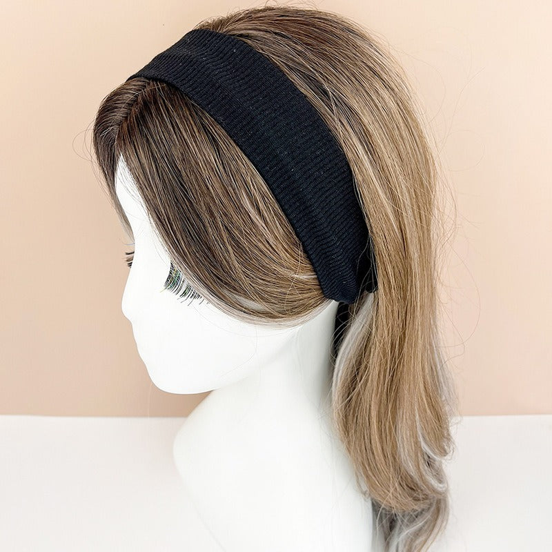 Sports headband yoga fitness sweat-absorbent elastic headband simple versatile casual headband Korean style headband