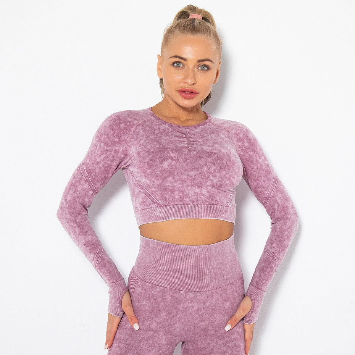 Sexy Bubble Butt Yoga Leggings Tie-dye High Waist Seamless Yoga Sport Fitness Push Up Gym Leggings Women Workout Yoga Legging
