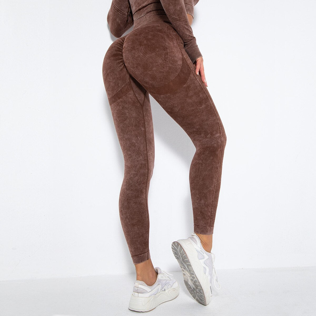 Sexy Bubble Butt Yoga Leggings Tie-dye High Waist Seamless Yoga Sport Fitness Push Up Gym Leggings Women Workout Yoga Legging