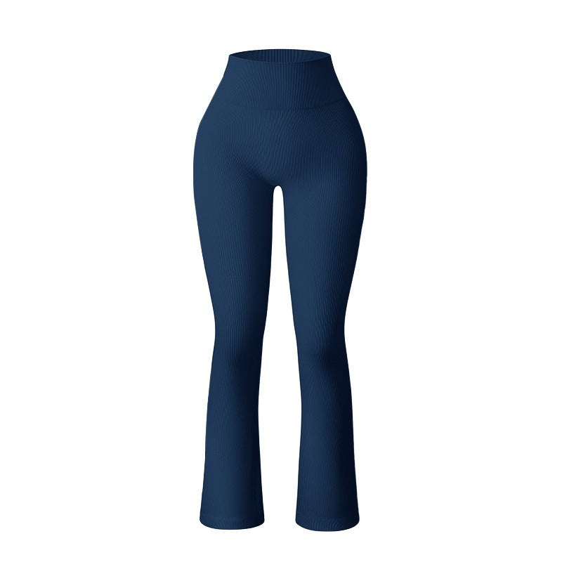 Thread seamless knitted micro La yoga pants with moisture absorption and quick drying high waisted pants