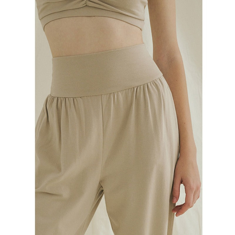 New Relaxed Fitness Yoga Pants with Split Legs for Restraining Feet and Abdomen Retraining Wide Leg Pants for Casual Dance Pants