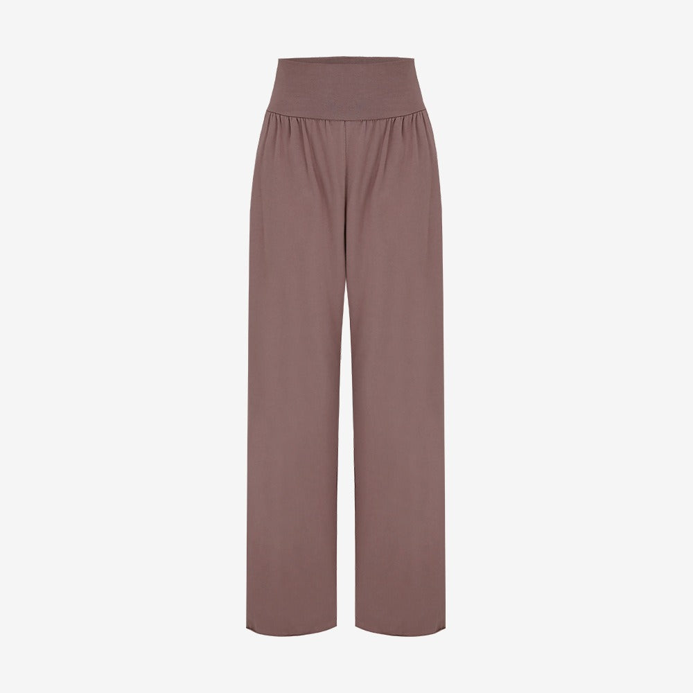 New Relaxed Fitness Yoga Pants with Split Legs for Restraining Feet and Abdomen Retraining Wide Leg Pants for Casual Dance Pants