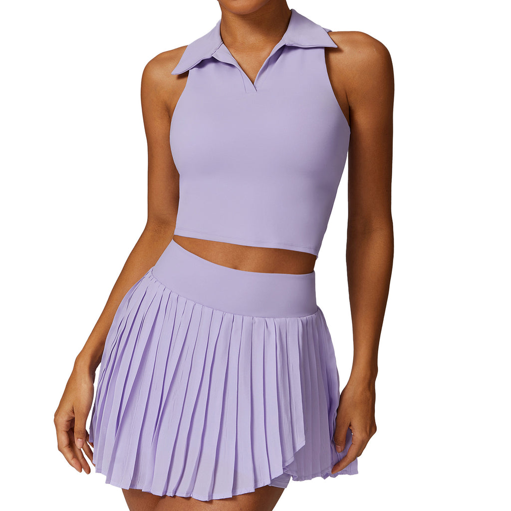Casual Outdoor T-Shirt for Summer Running, Fitness Wear Set, Breathable Yoga Skin-Fit Tennis Outfit
