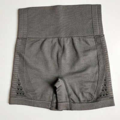 Energy Seamless Shorts Women High Waist Fitness Workout Yoga Shorts Push Up Hip Super Stretchy
