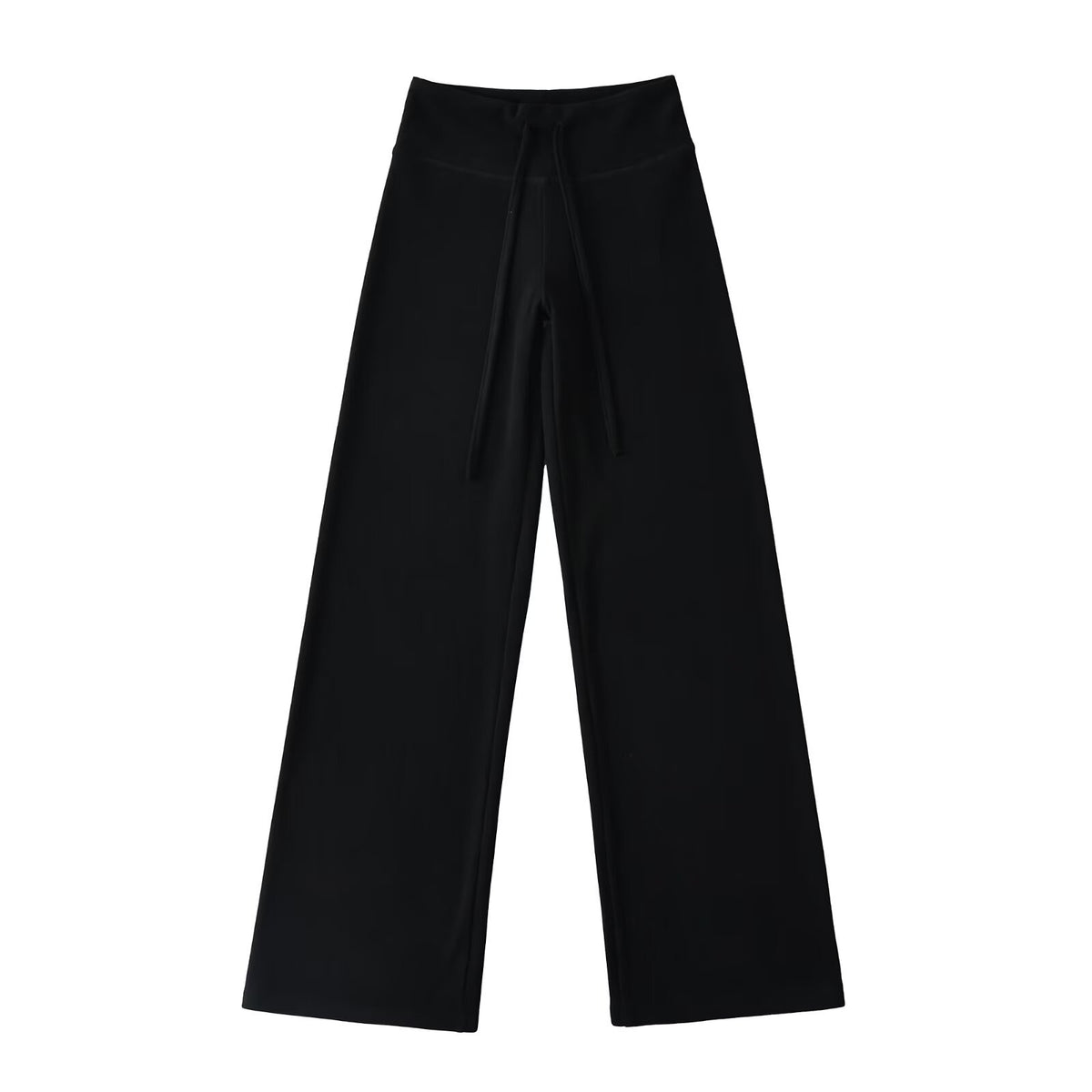 Drawstring Warm Yoga Pants Straight Leg Wide Leg Pants Sports Casual Pants