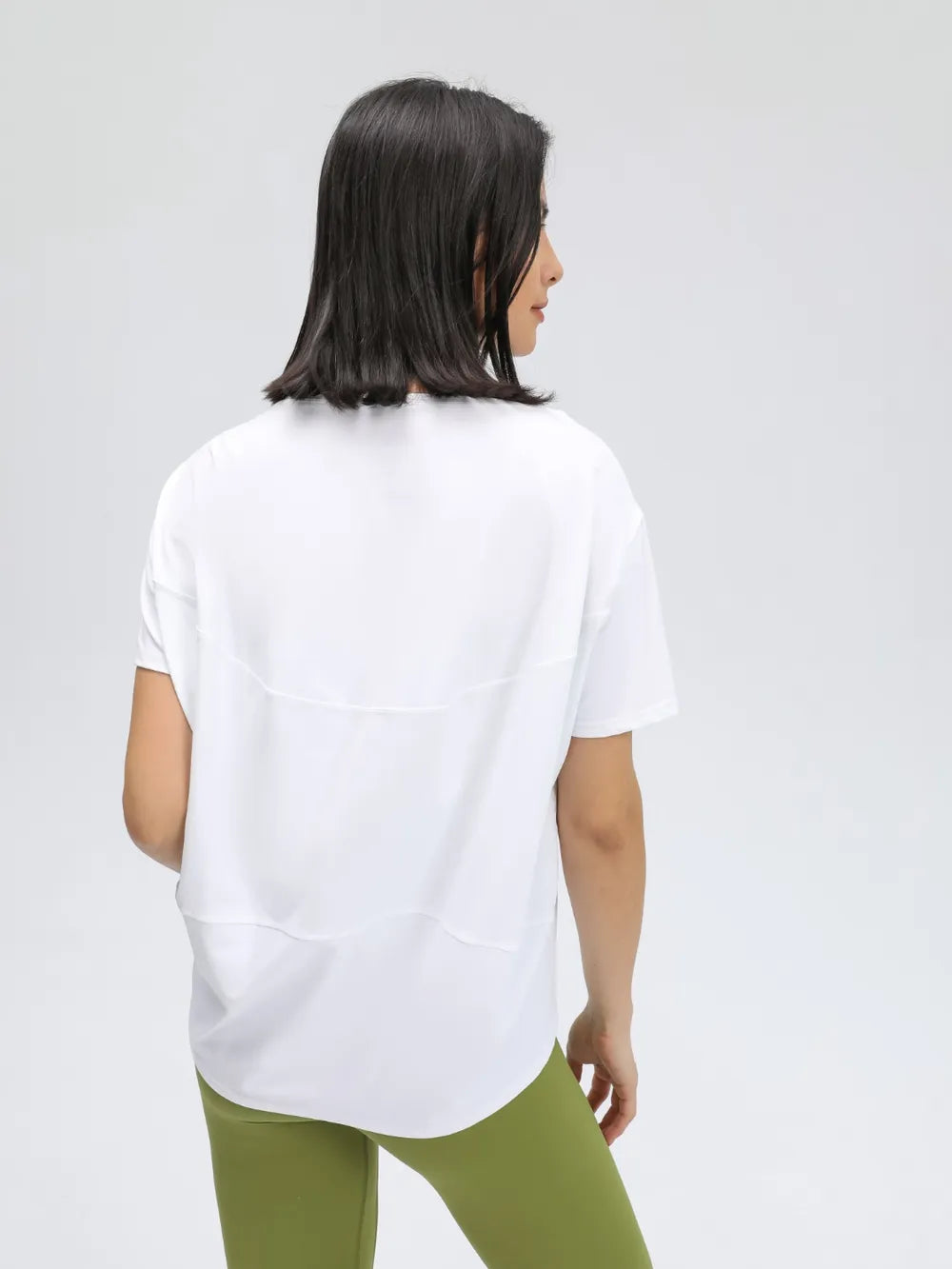 Sports short sleeved women's running fitness yoga clothes top t-shirt