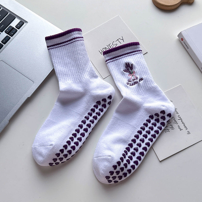 White yoga socks for women and adults