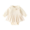 Cute Lace Ruffled Collar Baby Girl Romper Dress