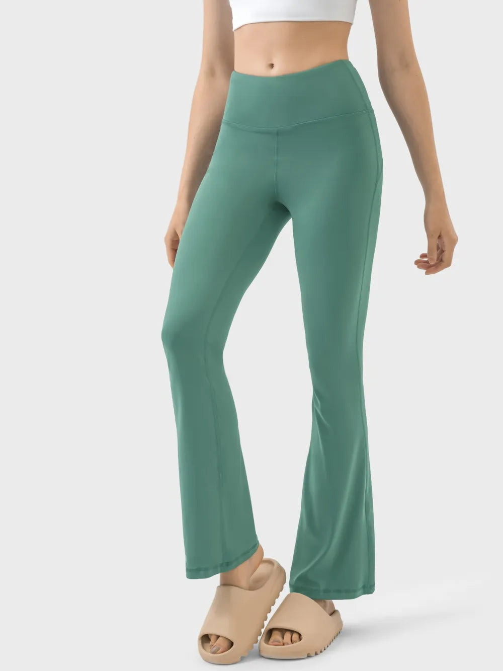 Slimming and slimming micro flared pants high waist and hip lifting sports tight yoga pants