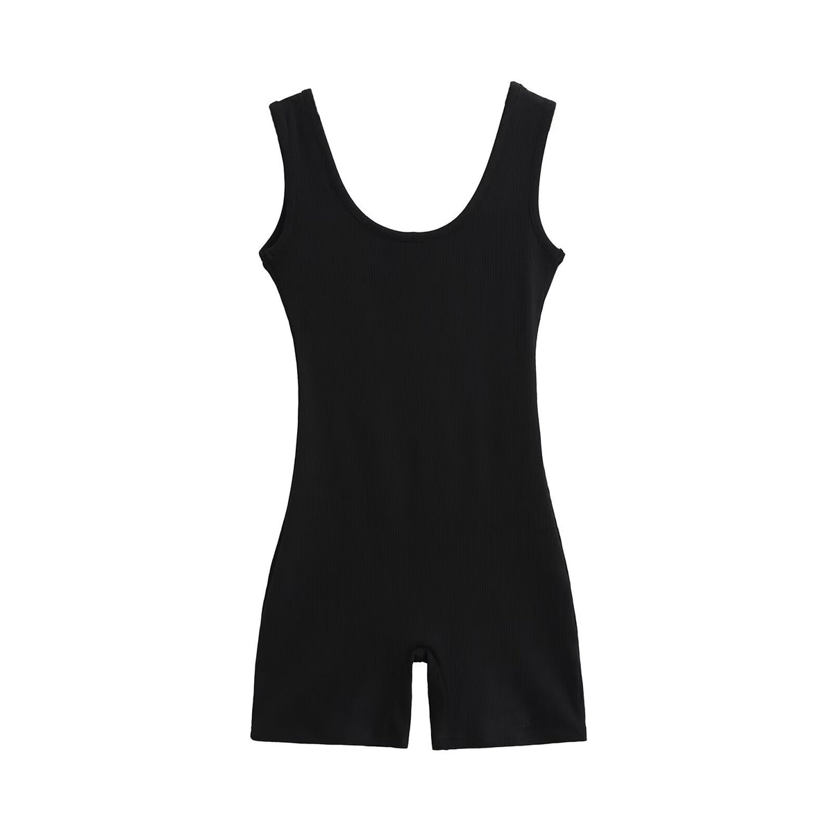 Large backless yoga jumpsuit shorts