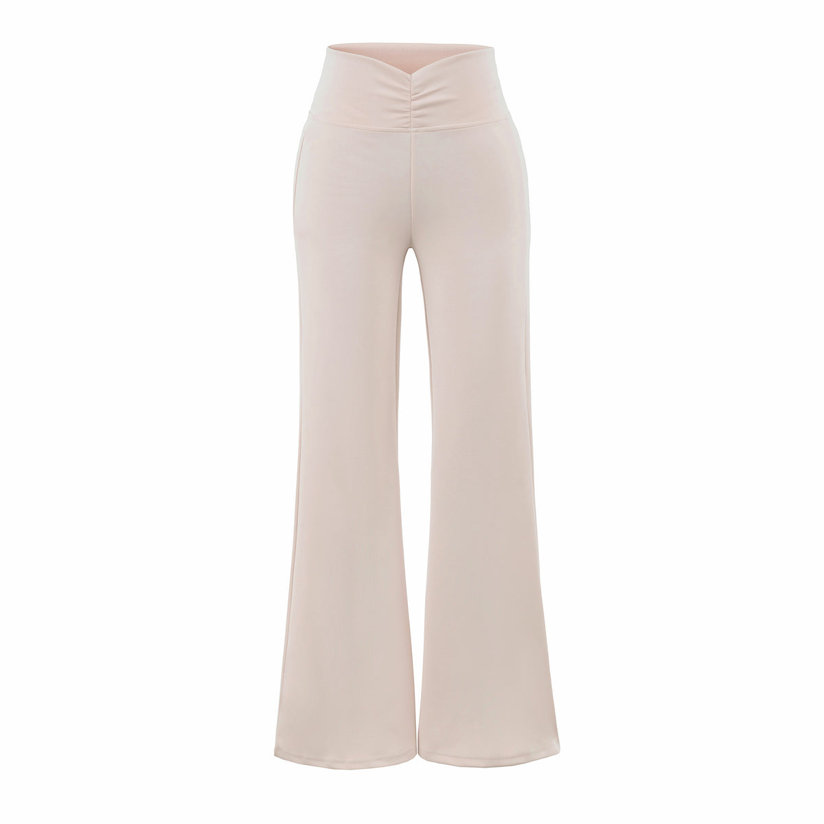 Lazy Drape Yoga Flared Casual Trousers for Women, Mid-Waist Stretch Cool Touch Yoga Pants