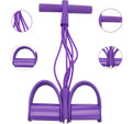 Six tube upgraded sit ups abdominal exercises yoga fitness tension rope multifunctional foot pedal stretcher