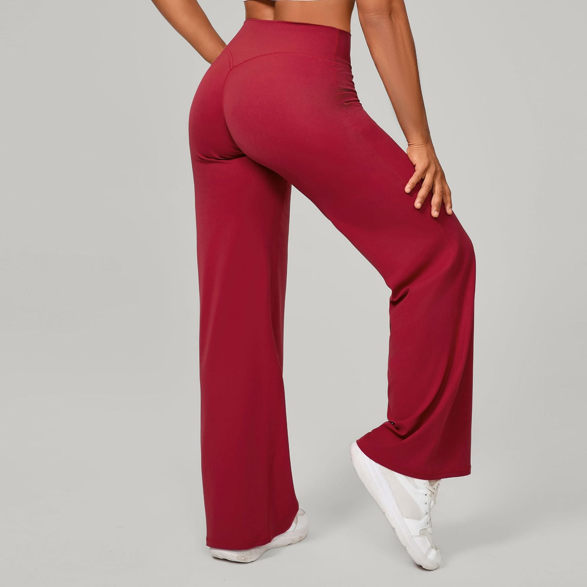 Comfortable High-Waisted Straight Leg Yoga Pants for Women