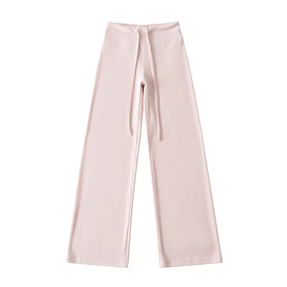 Drawstring Warm Yoga Pants Straight Leg Wide Leg Pants Sports Casual Pants