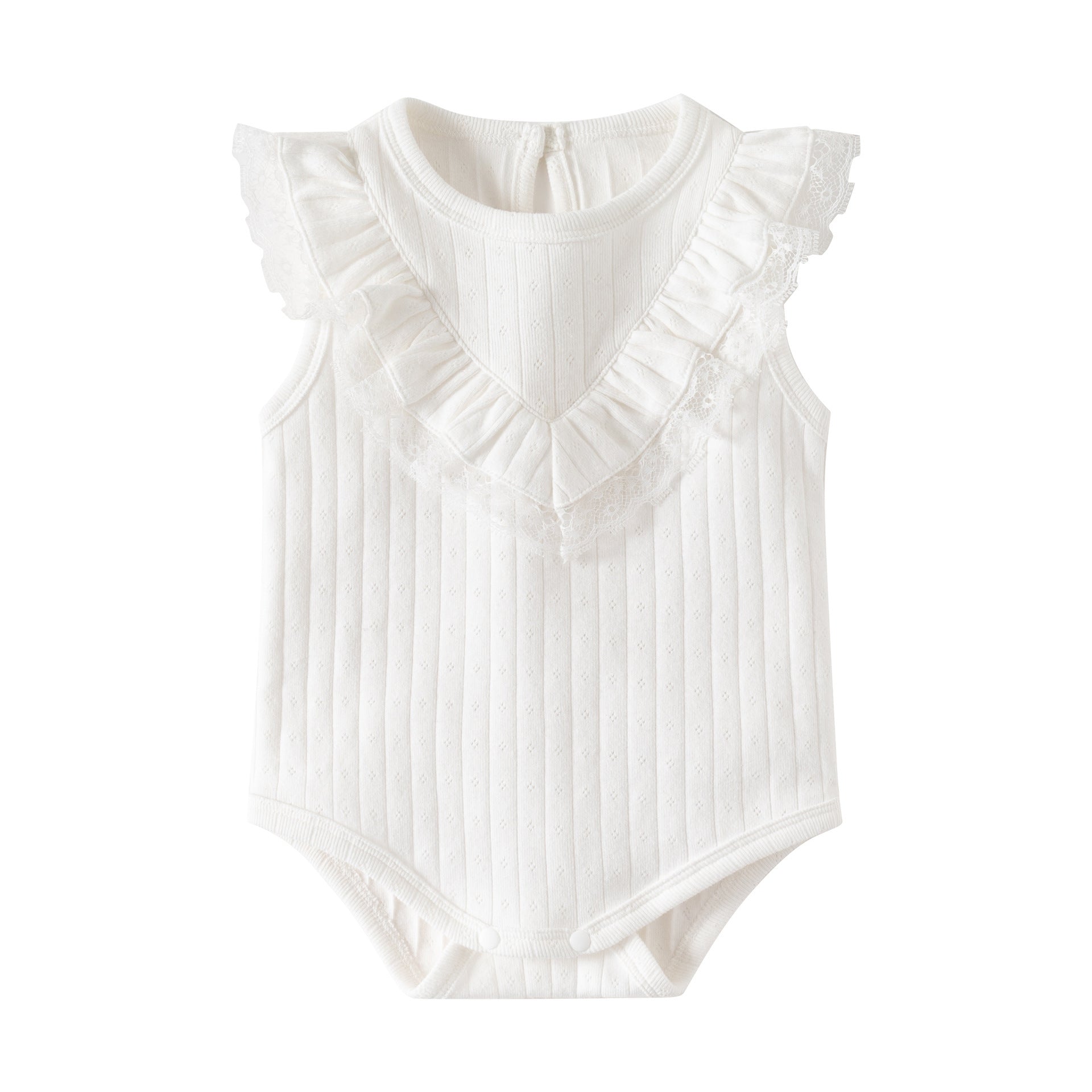 Baby Sleeveless Romper for Girls, Sweet and Cute Onesie
