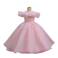 Girls' mesh slim fit dress