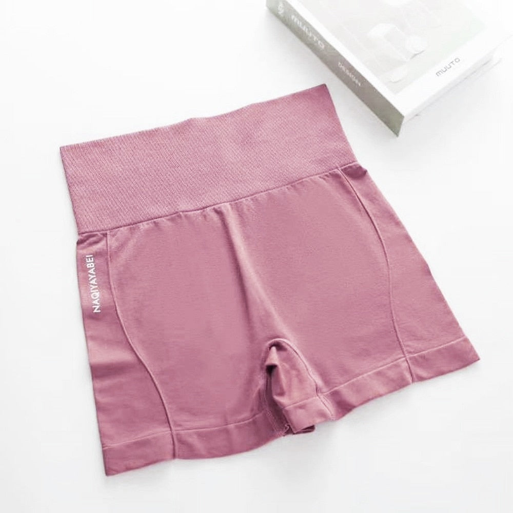 Women Gym High Waist Workout Shorts Vital Seamless Fitness Yoga Shorts Scrunch Butt Yoga Running Shorts Sport