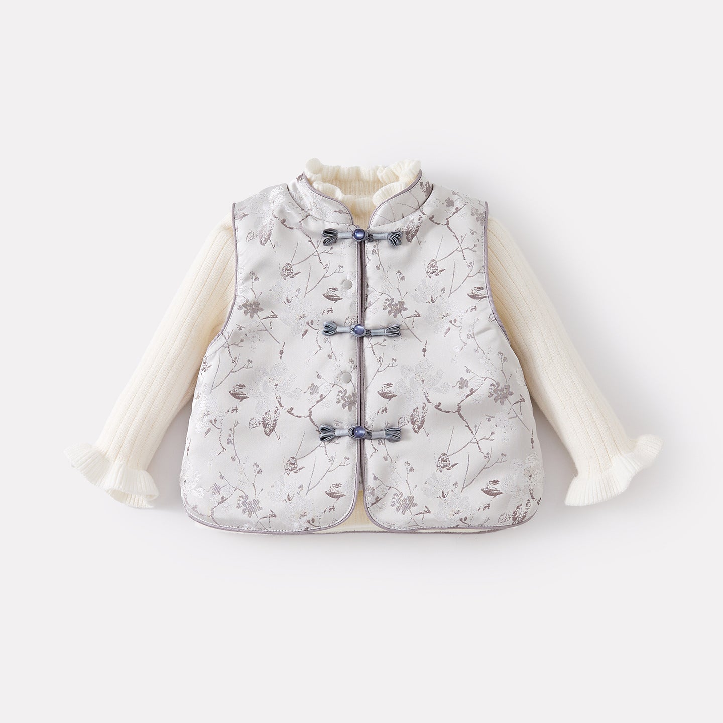 Warm Fleece Lined Baby Girl's Separated Outfit Three-Piece Set