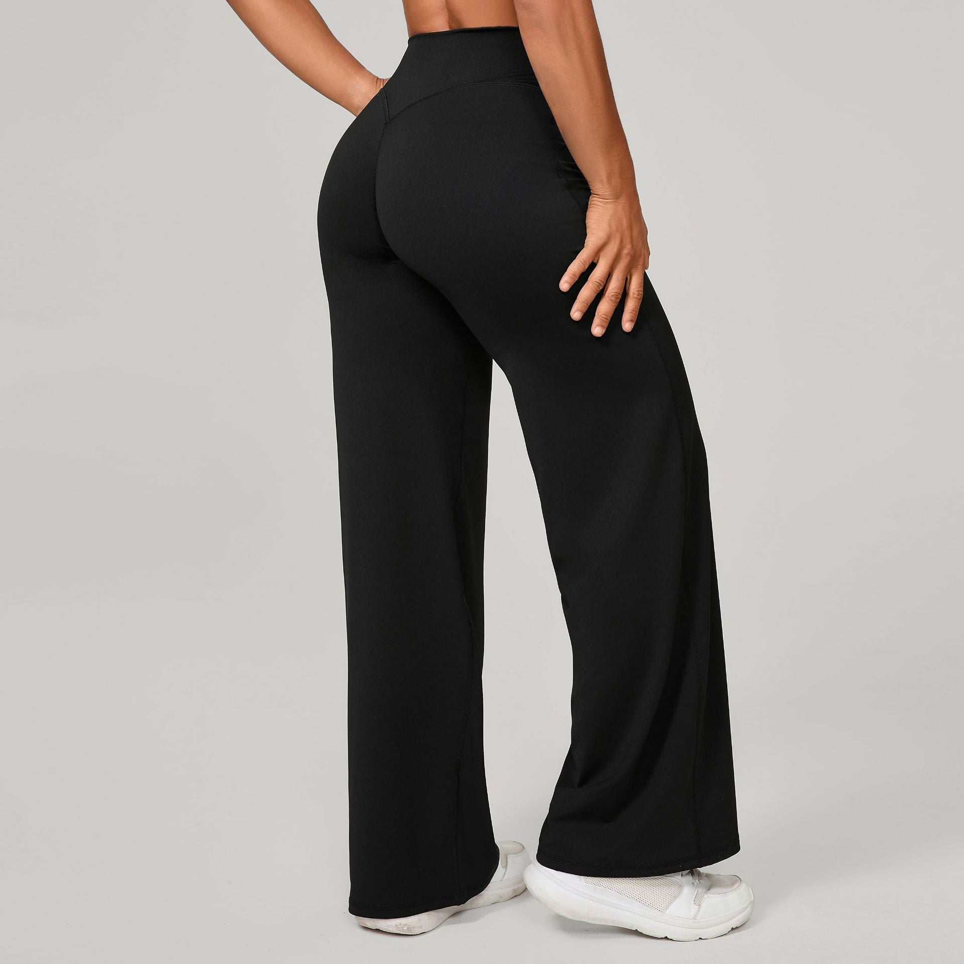 Comfortable High-Waisted Straight Leg Yoga Pants for Women