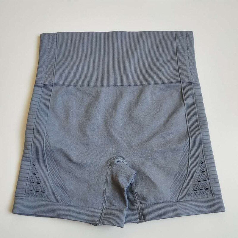 Energy Seamless Shorts Women High Waist Fitness Workout Yoga Shorts Push Up Hip Super Stretchy