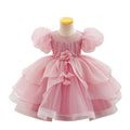 Girl Bubble Sleeve Princess Dress