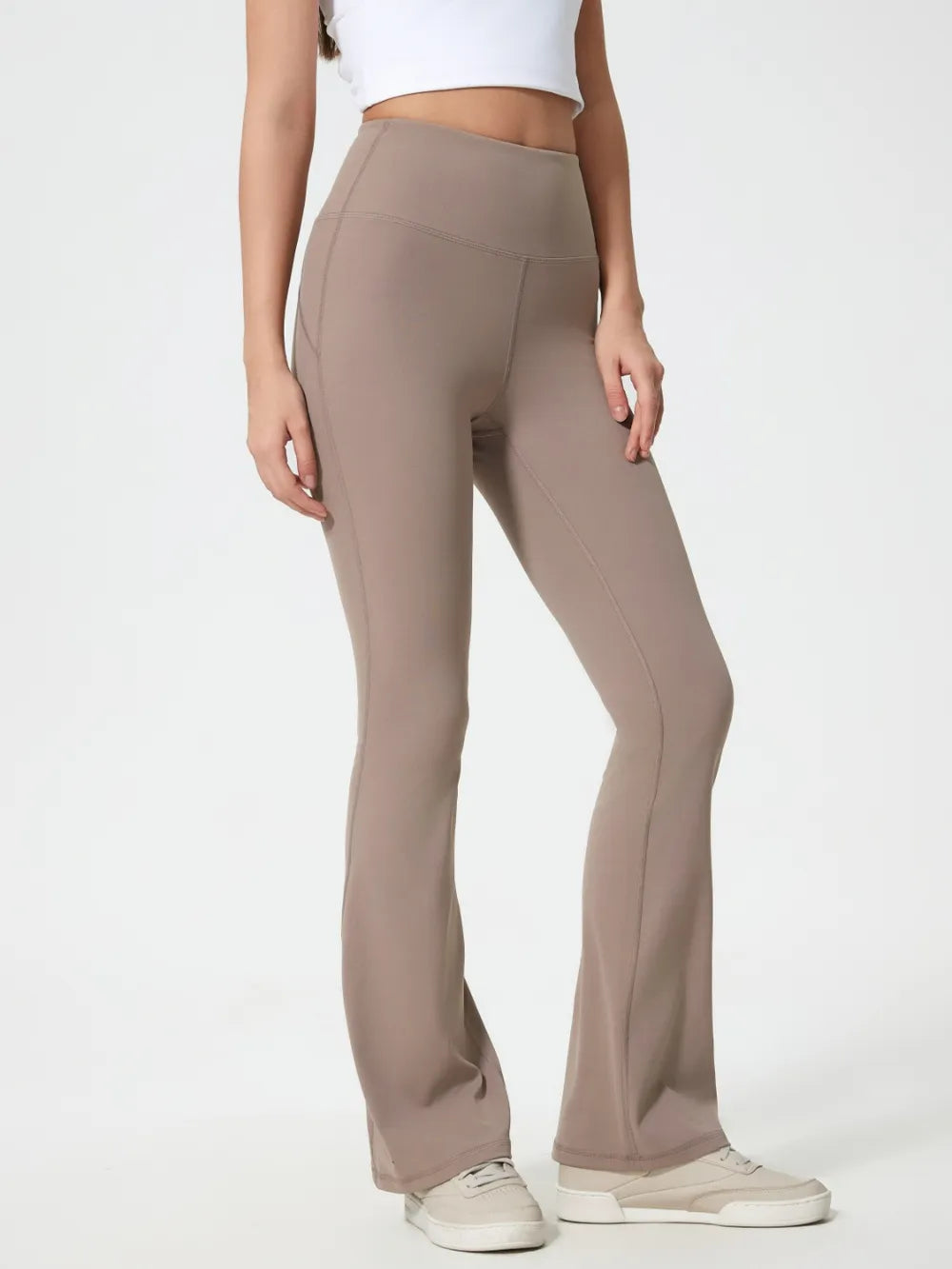 Slimming and slimming micro flared pants high waist and hip lifting sports tight yoga pants