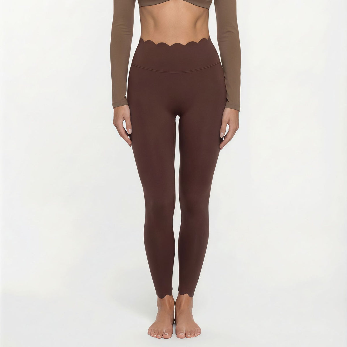 Floral Trimmed Long Sleeve Yoga Top with Shoulder Cutout, Breathable and Skin-Friendly, Built-in Bra, Versatile Workout Wear