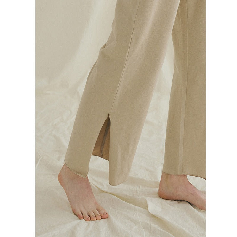 New Relaxed Fitness Yoga Pants with Split Legs for Restraining Feet and Abdomen Retraining Wide Leg Pants for Casual Dance Pants
