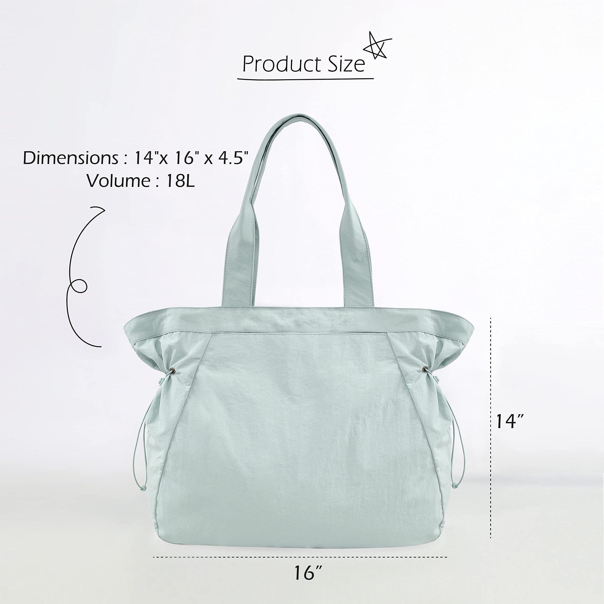 Popular LULU handbag tote bag 18L waterproof yoga casual sports shoulder bag