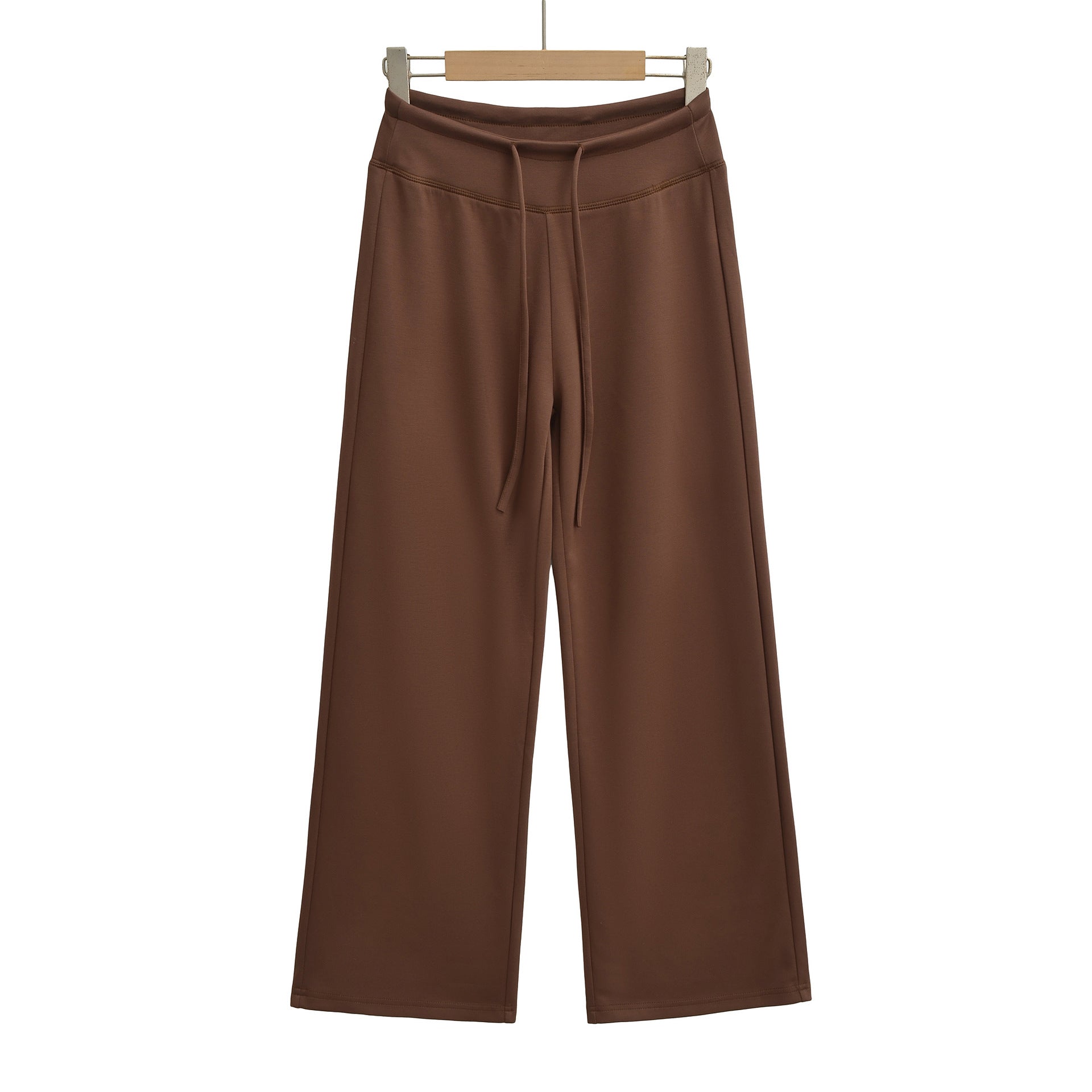 Yoga drawstring high waist wide leg walking pants casual pants